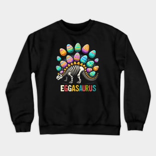 Kids Eggasaurus Easter Dinosaur Boys Kids Toddler T-Shirt Crewneck Sweatshirt